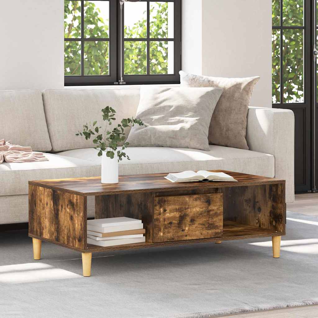 Kava Stol Dimljeni hrast 102 x 55 x 35 cm Konstruirano drvo
