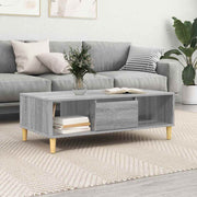 Kava Stol Siva Sonoma 102 x 55 x 35 cm Konstruirano drvo