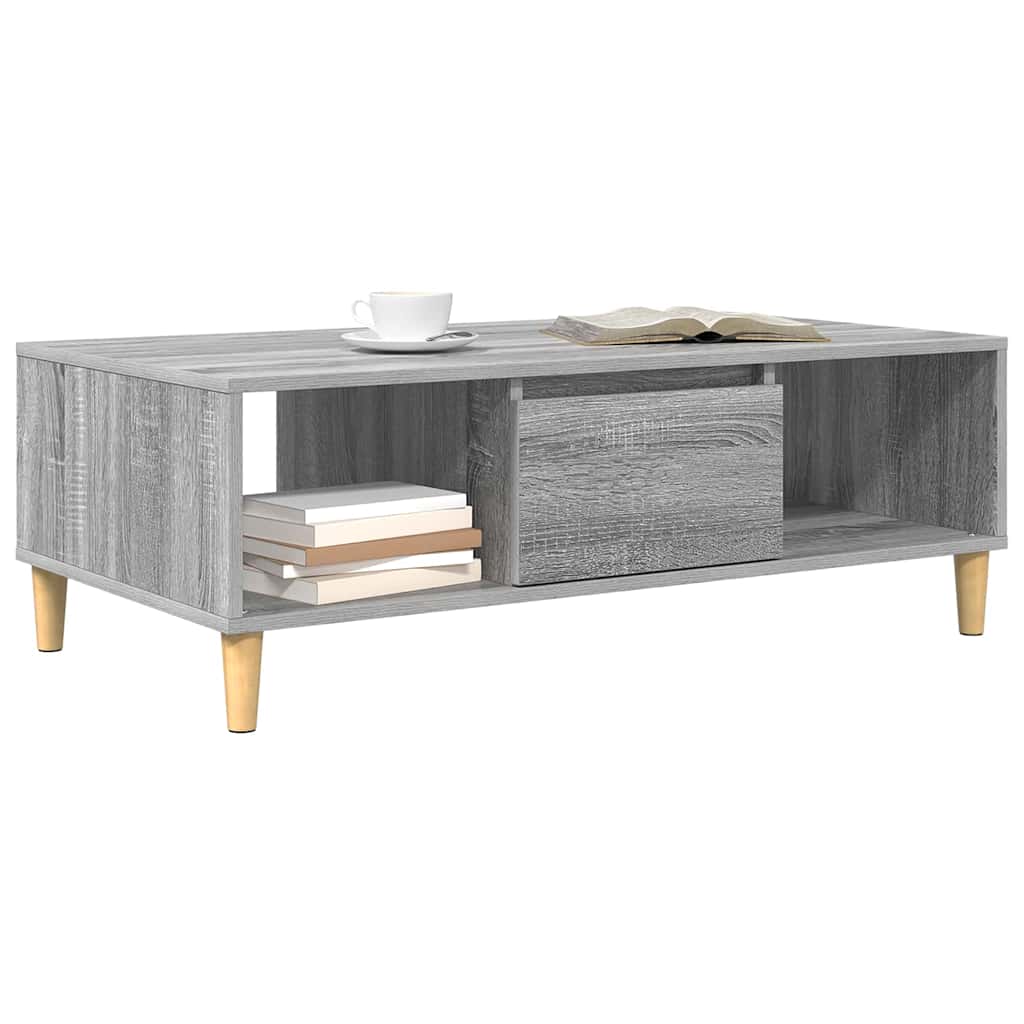 Kava Stol Siva Sonoma 102 x 55 x 35 cm Konstruirano drvo