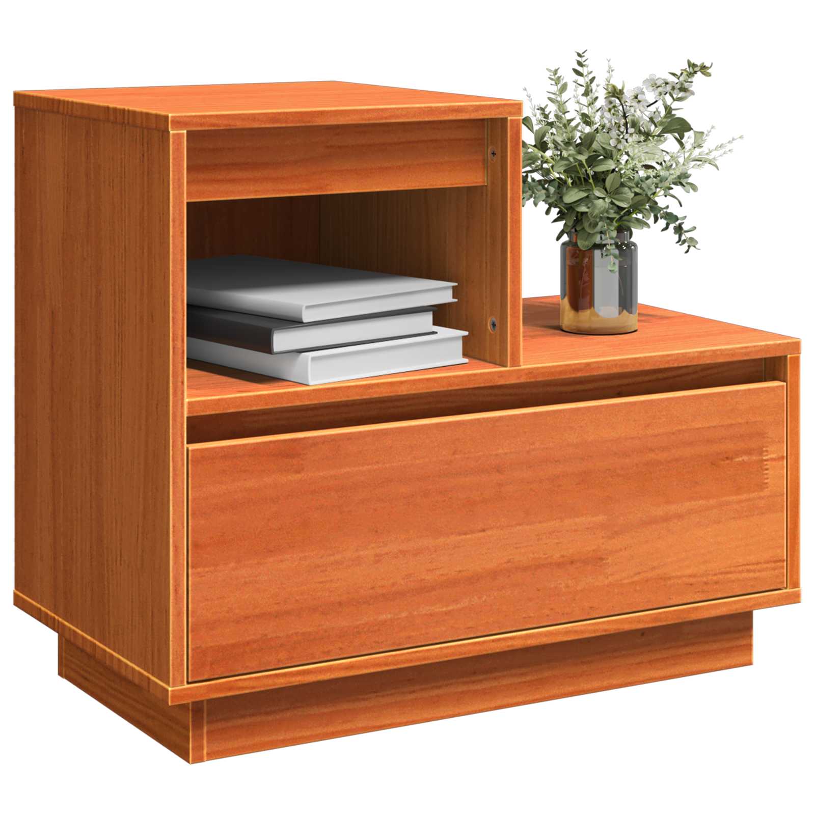 Noćni ormar 2 pcs Vosak smeđa 60 x 34 x 51 cm Konstruirano drvo