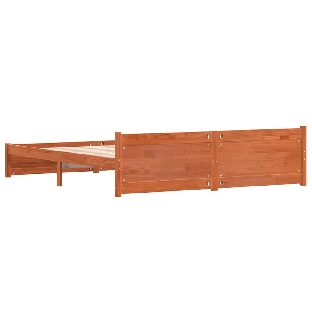 Krevetna konstrukcija Vosak smeđa 205,5 x 185,5 x 51 cm
