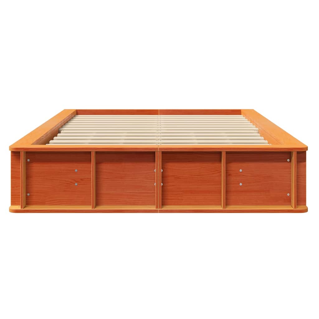 Krevetna konstrukcija Vosak smeđa 140 x 200 cm