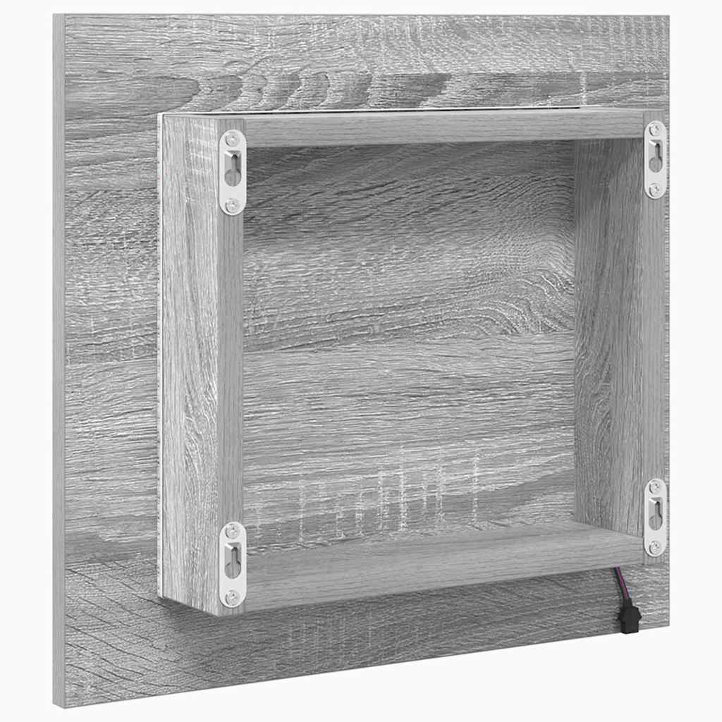 LED kupaonsko ogledalo Zidne Siva Sonoma 40 x 37 x 8.5 cm