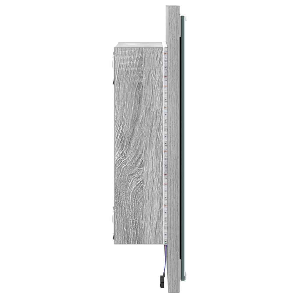 LED kupaonsko ogledalo Zidne Siva Sonoma 40 x 37 x 8.5 cm