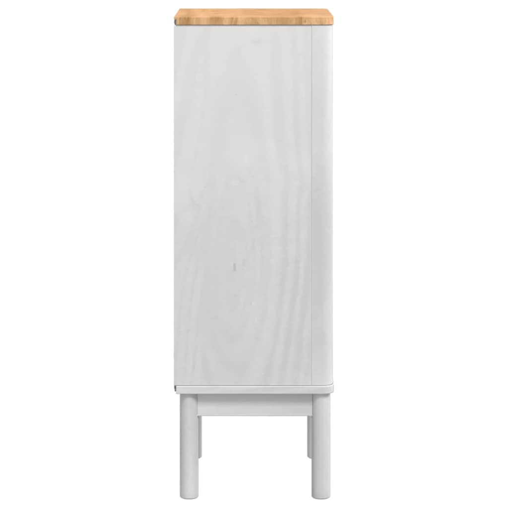 Kupaonski ormar FLORO Bijelo 35 x 30 x 90 cm Čvrsto borovo drvo