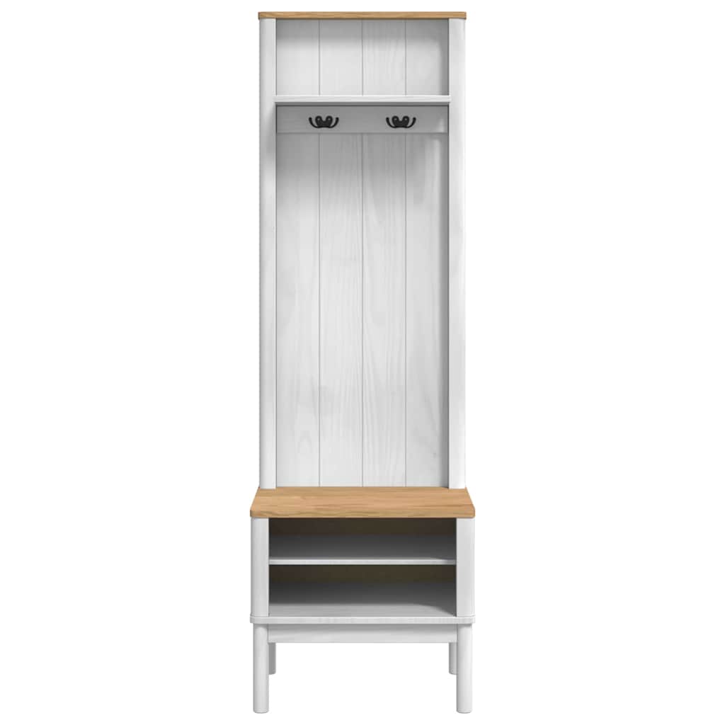 Ormar za hodnik s policom FLORO Bijelo 50 x 40 x 158 cm