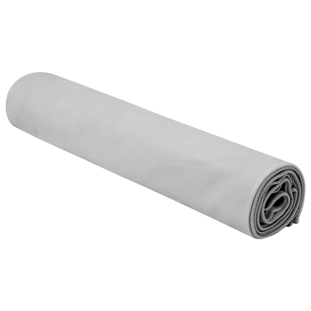 Sportski Ručnici 2 pcs Siva 140 x 70 cm Poliester i poliamid