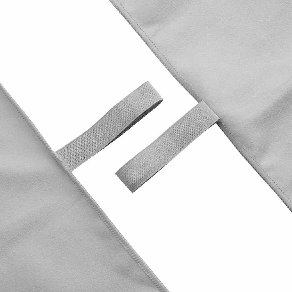 Sportski Ručnici 2 pcs Siva 200 x 100 cm Poliester i poliamid