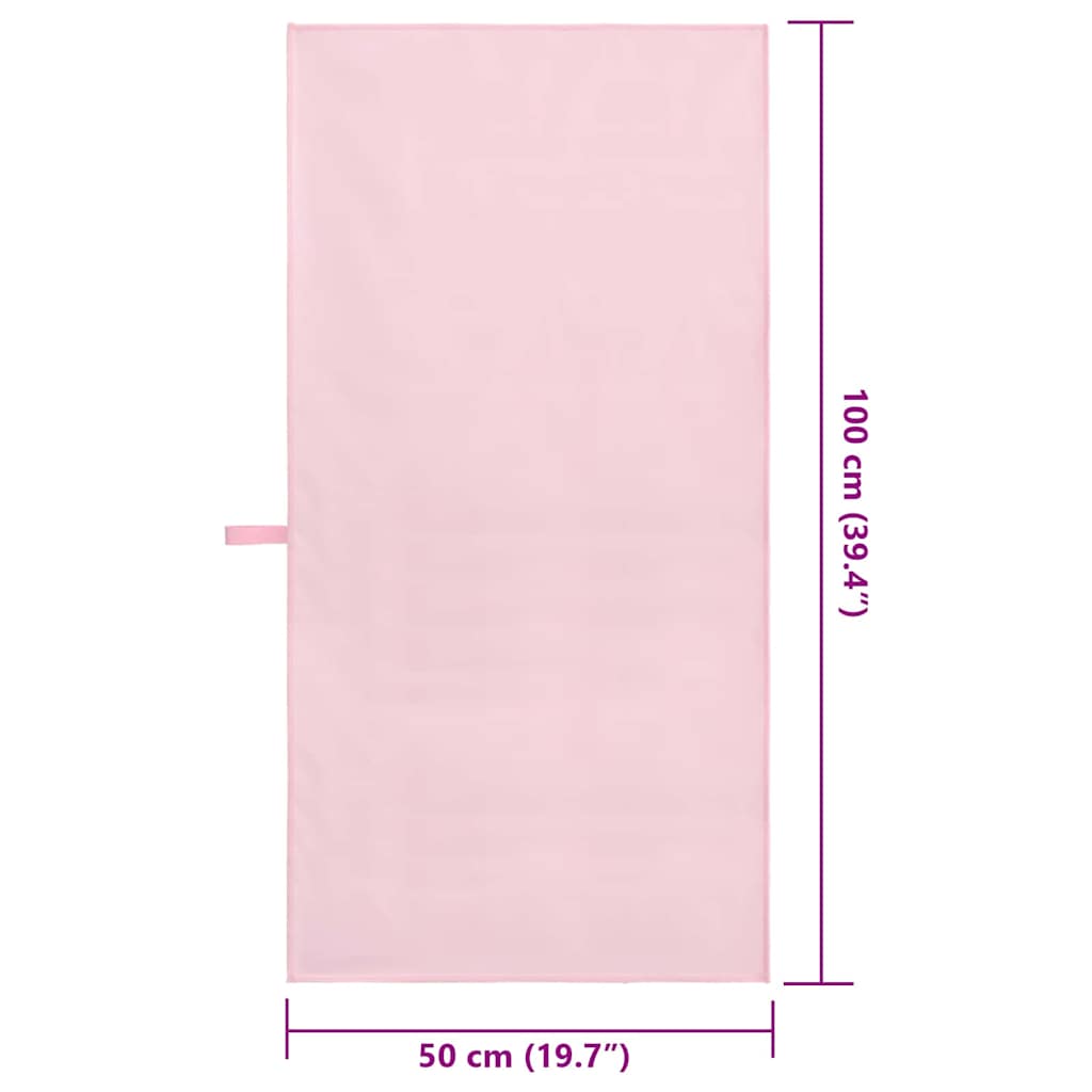 Sportski Ručnici 2 pcs Ružičasta 100 x 50 cm