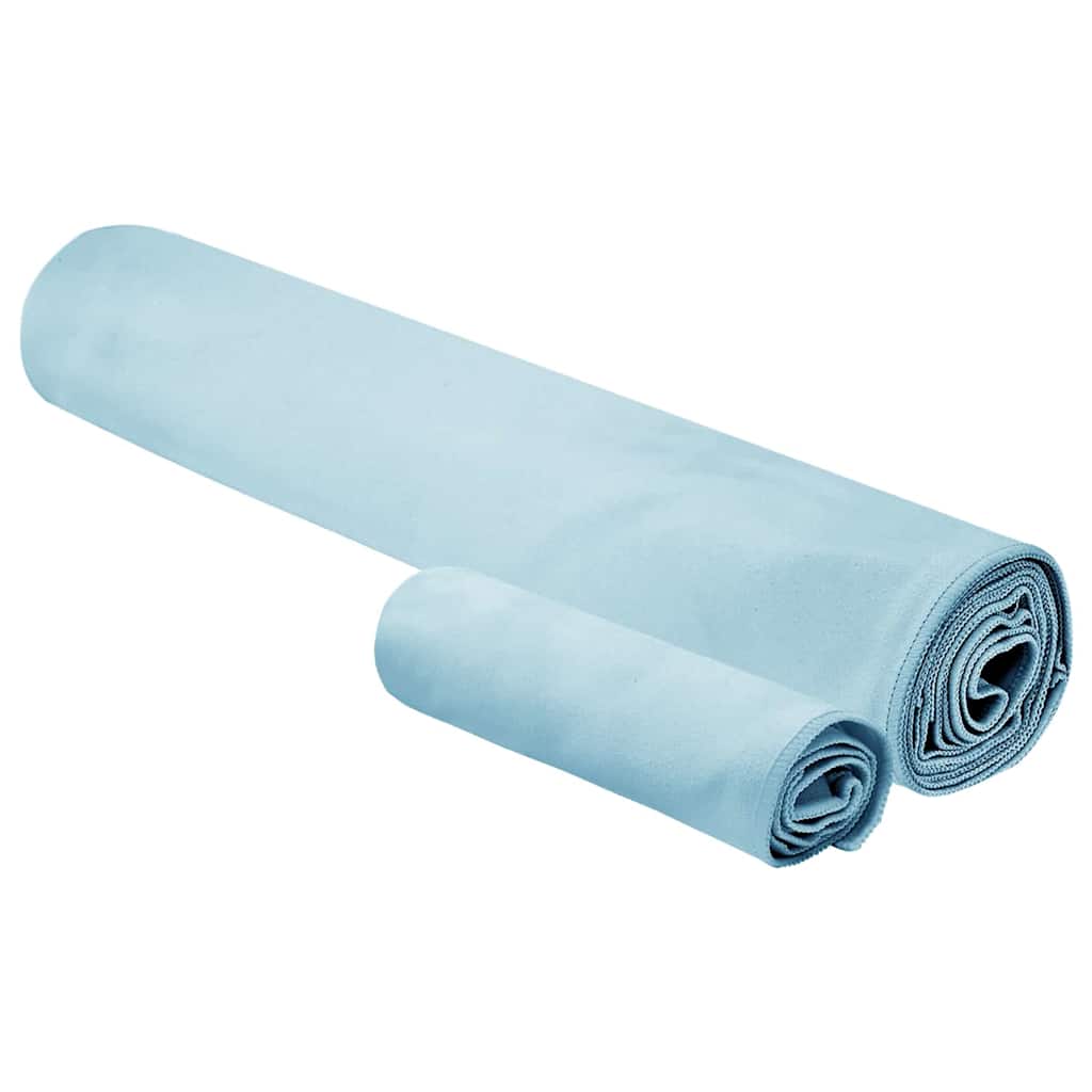 Set sportskih ručnika 2 pcs Plava tkanina