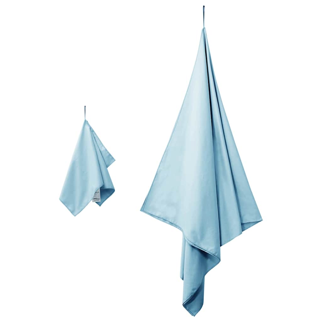 Set sportskih ručnika 2 pcs Plava tkanina