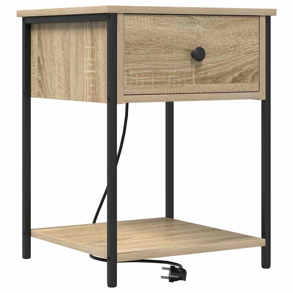 Noćni ormar s ladicama 2 pcs Sonoma hrast 42 x 41 x 56 cm