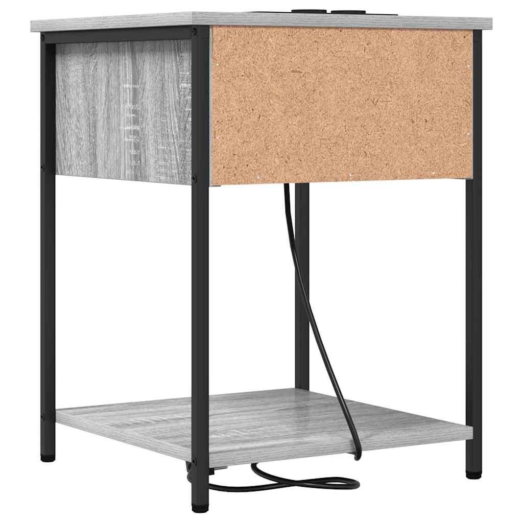 Noćni ormar Siva Sonoma 42 x 41 x 56 cm Konstruirano drvo