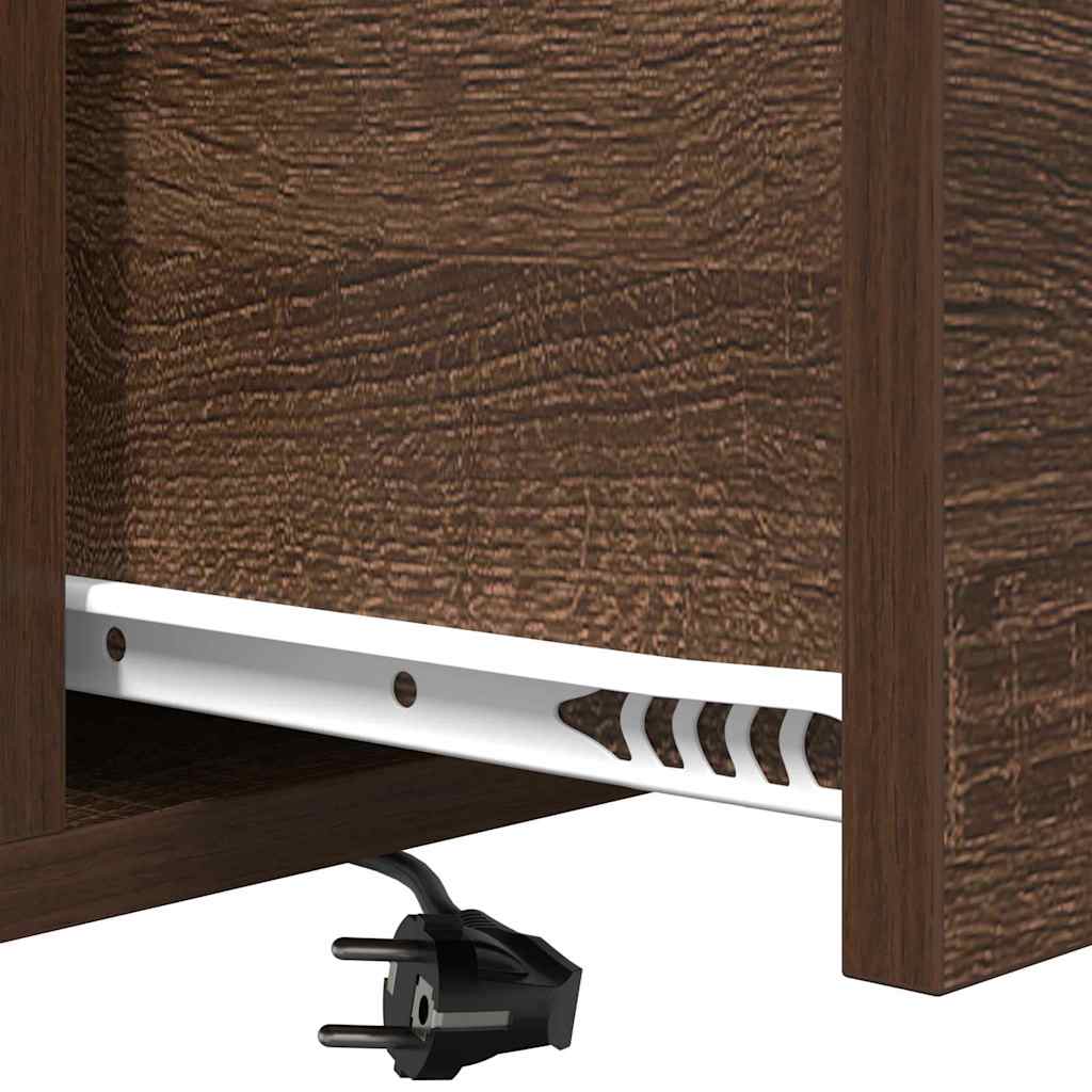 Noćni ormar 2 pcs Smeđi hrast 42 x 41 x 56 cm Konstruirano drvo