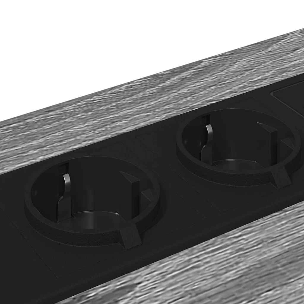 Noćni ormar 2 pcs Siva Sonoma 40 x 31 x 60 cm Konstruirano drvo