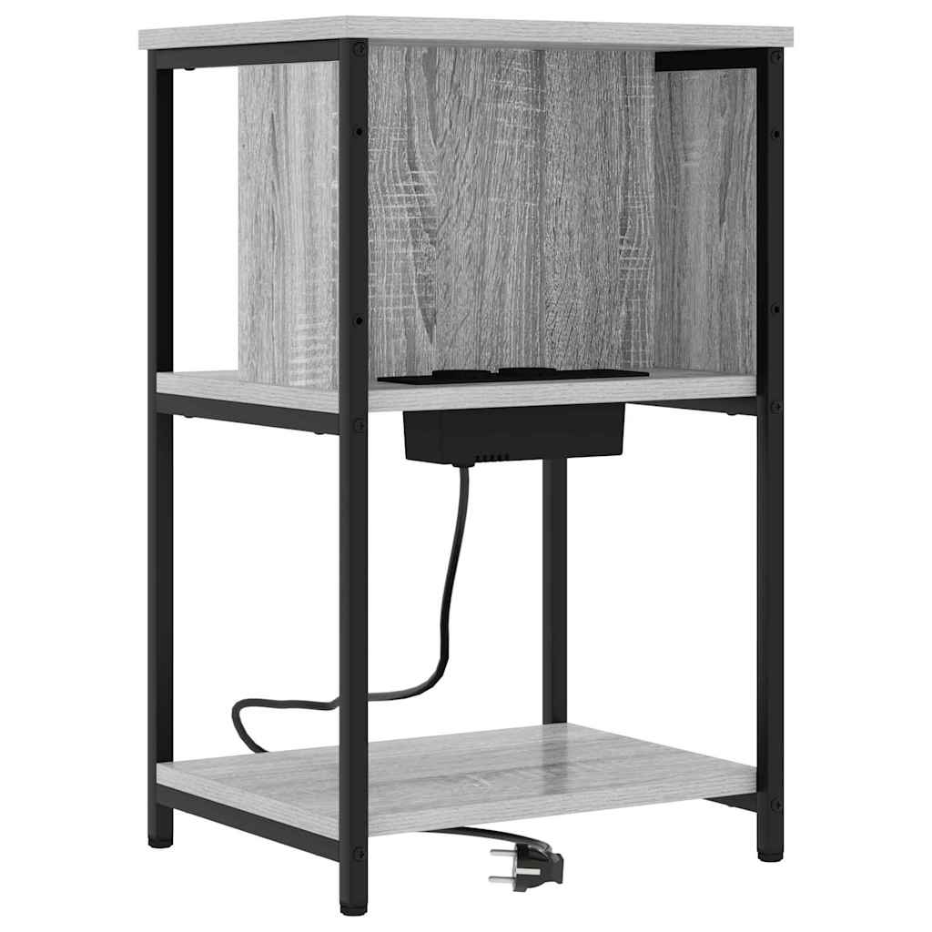 Noćni ormar Siva Sonoma 38 x 31 x 61 cm Konstruirano drvo