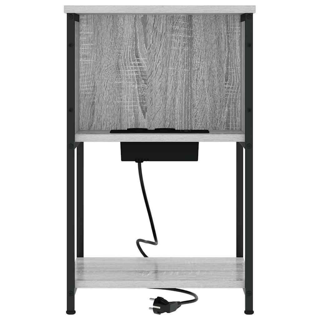 Noćni ormar Siva Sonoma 38 x 31 x 61 cm Konstruirano drvo