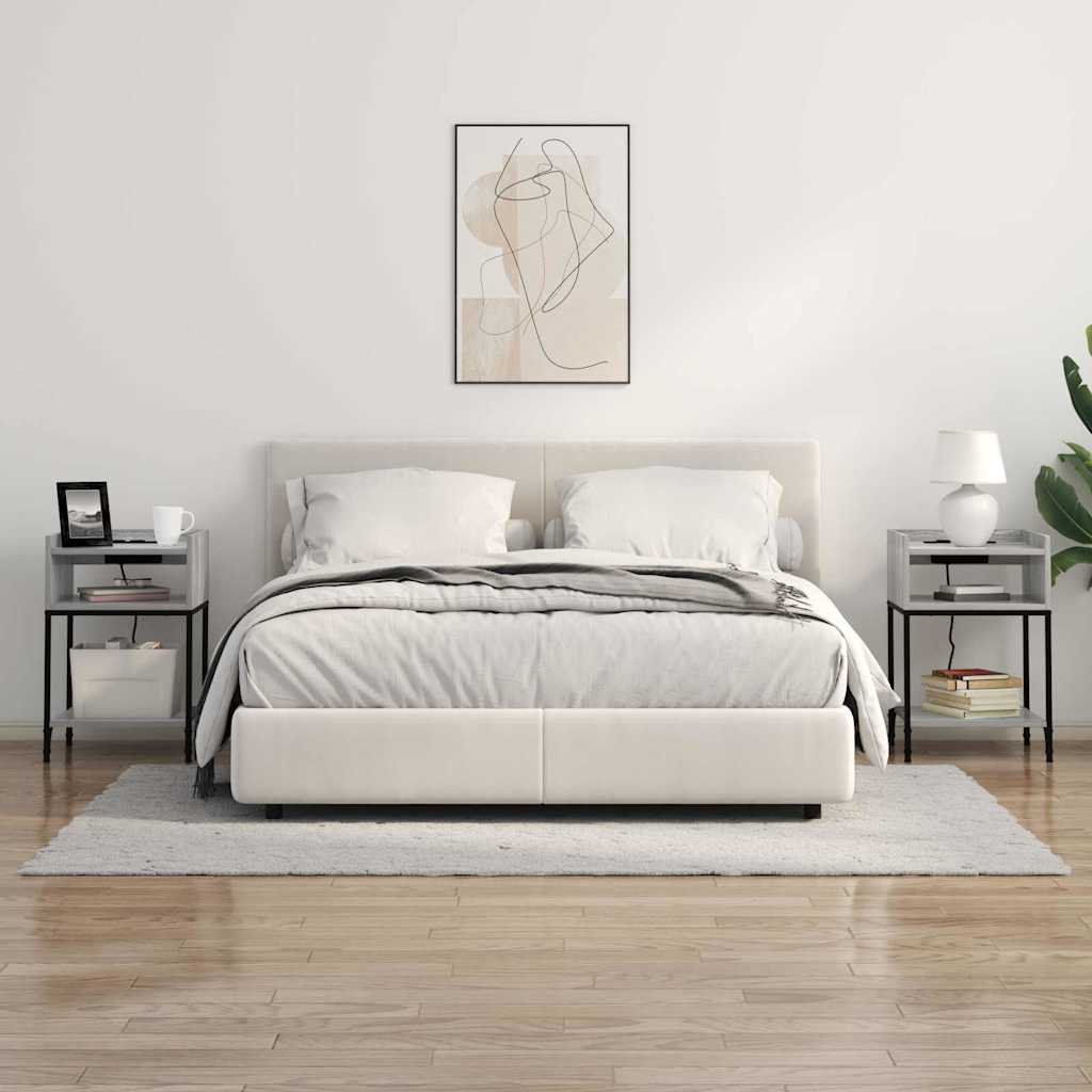 Noćni ormar Siva Sonoma 40 x 40 x 61 cm Konstruirano drvo
