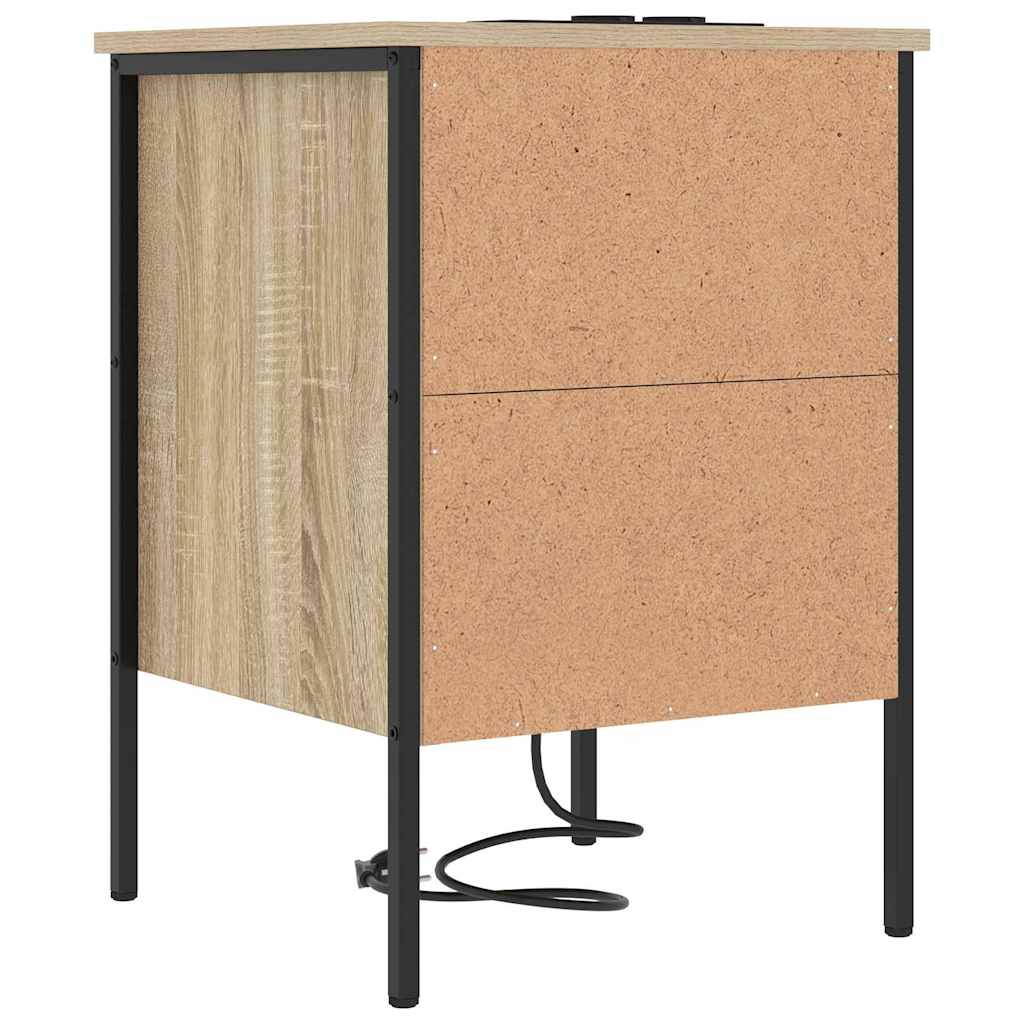 Noćni ormar s ladicama 2 pcs Sonoma hrast 42 x 41 x 61 cm