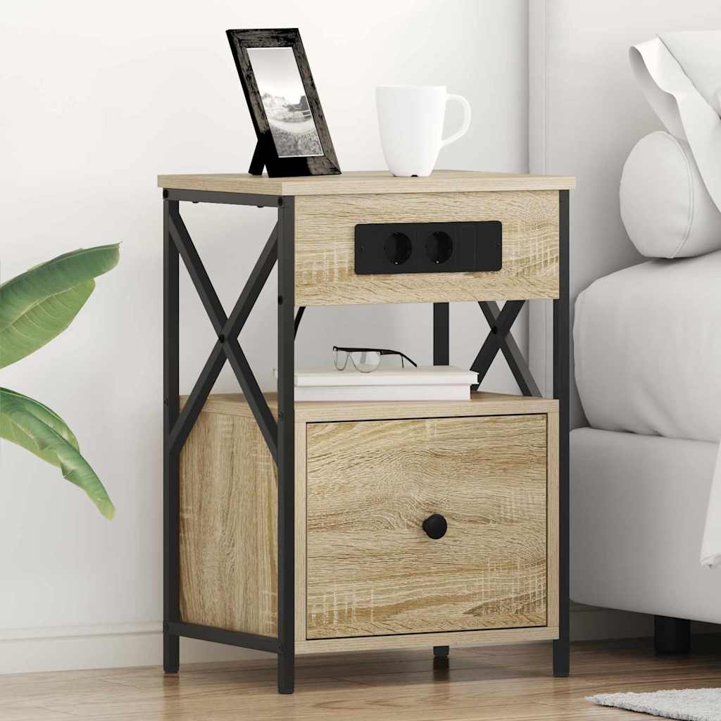 Noćni ormar Sonoma hrast 40 x 31 x 60 cm Konstruirano drvo