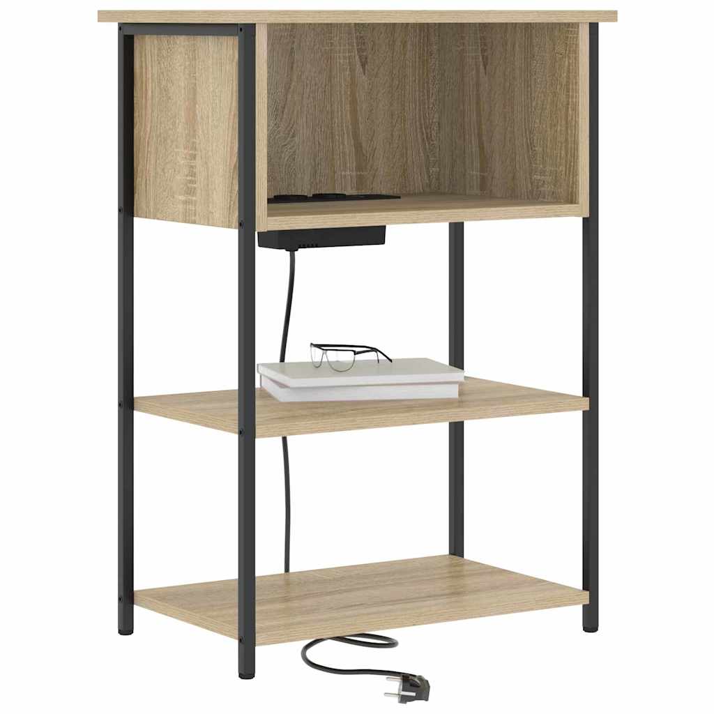 Noćni ormar Sonoma hrast 55 x 31 x 76 cm Konstruirano drvo