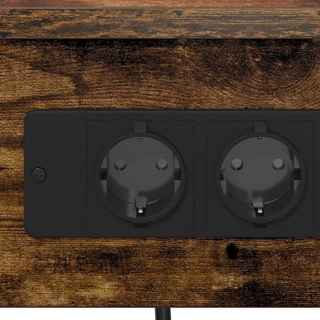 Noćni ormar 2 pcs Dimljeni hrast 41 x 31 x 51 cm