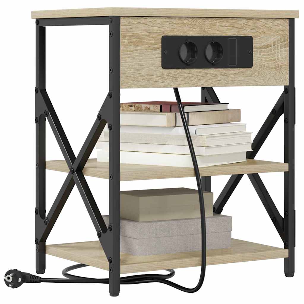 Noćni ormar Sonoma hrast 41 x 31 x 51 cm Konstruirano drvo