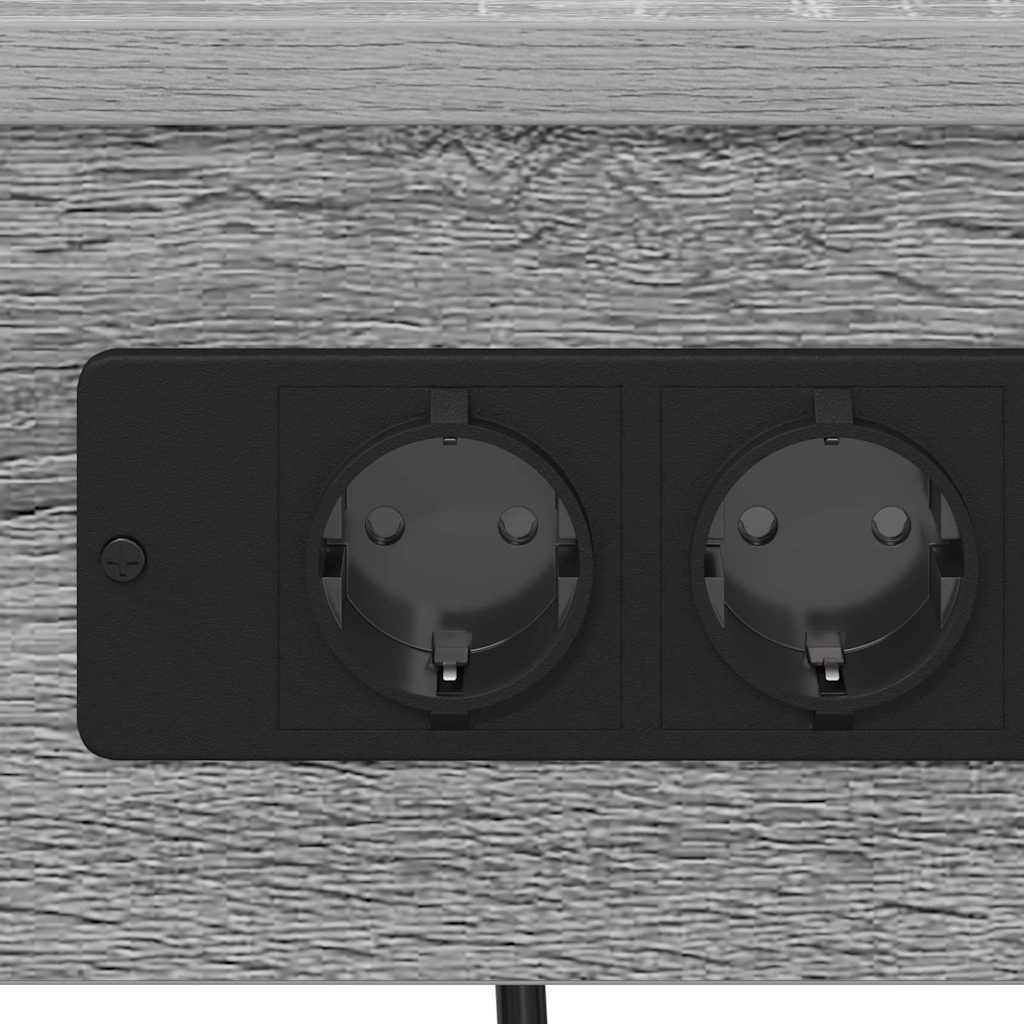 Noćni ormar 2 pcs Siva Sonoma 41 x 31 x 51 cm Konstruirano drvo