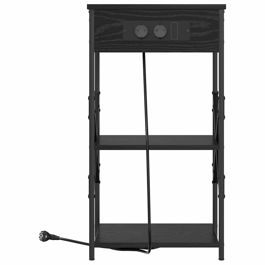 Noćni ormar Crni hrast 41 x 31 x 76 cm Konstruirano drvo