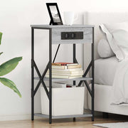 Noćni ormar Siva Sonoma 41 x 31 x 76 cm Konstruirano drvo