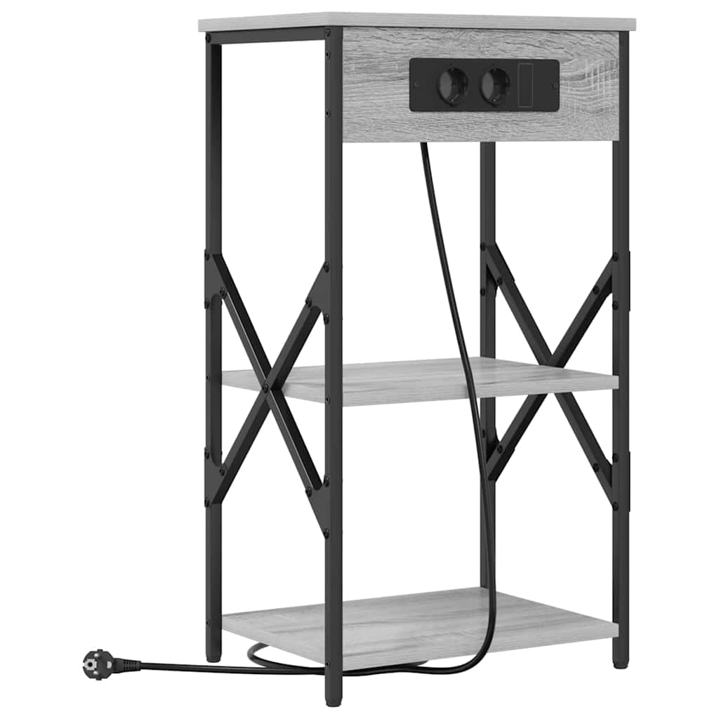Noćni ormar Siva Sonoma 41 x 31 x 76 cm Konstruirano drvo