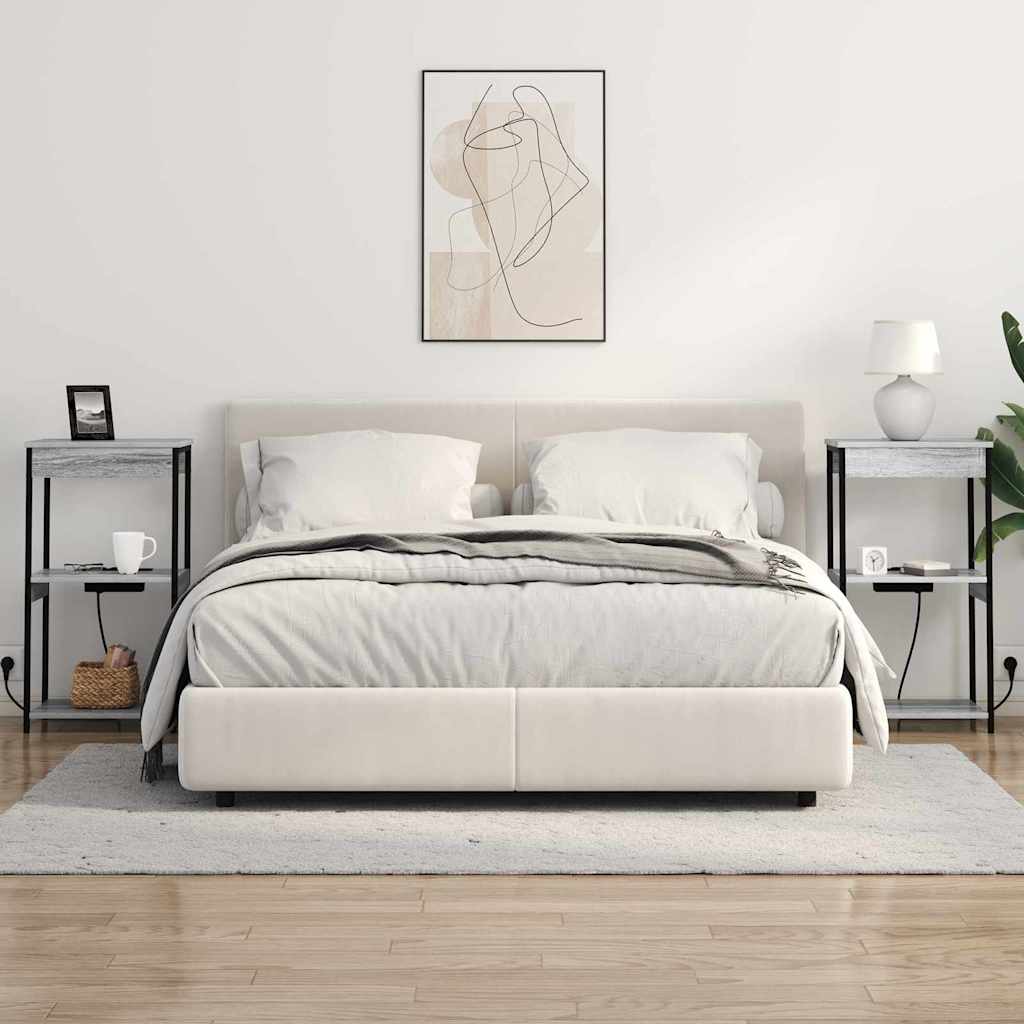 Noćni ormar Siva Sonoma 41 x 31 x 76 cm Konstruirano drvo