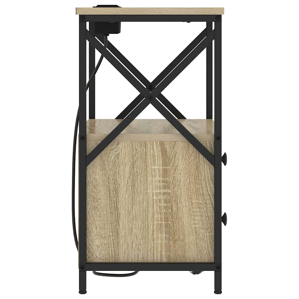 Noćni ormar s ladicama 2 pcs Sonoma hrast 40 x 31 x 60 cm