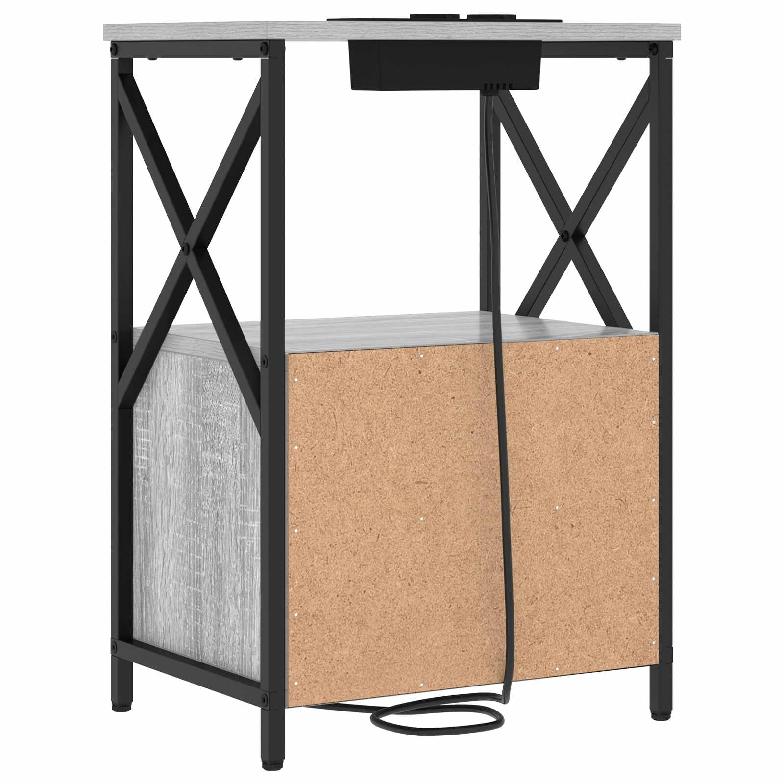 Noćni ormar 2 pcs Siva Sonoma 40 x 31 x 60 cm Konstruirano drvo