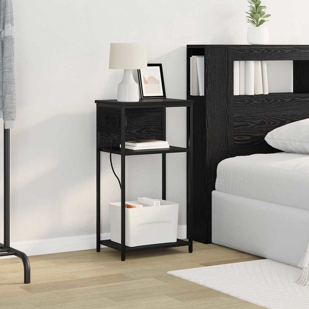 Noćni ormar Crni hrast 41 x 28 x 76 cm Konstruirano drvo