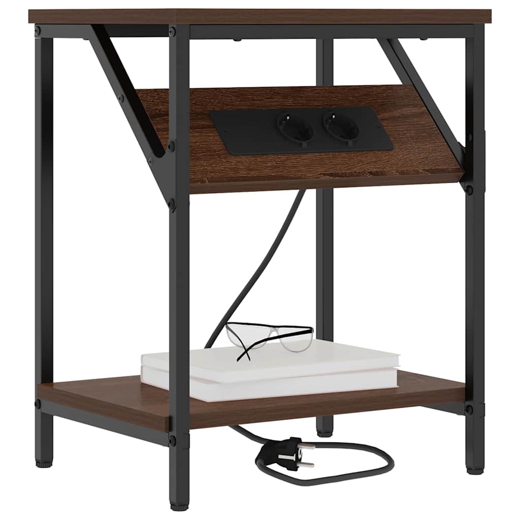 Noćni ormar Smeđi hrast 38 x 30 x 48 cm Konstruirano drvo