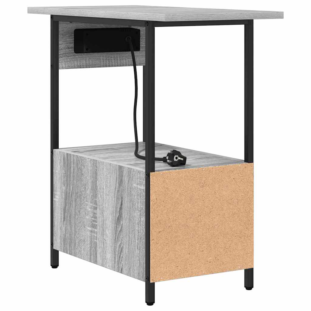Noćni ormar Siva Sonoma 60 x 30 x 61 cm Konstruirano drvo