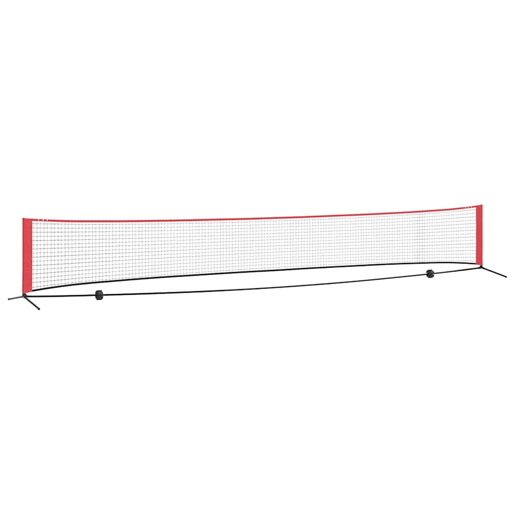 Teniska mreža Crna i crvena 595 x 90,5 x 87 cm Poliester