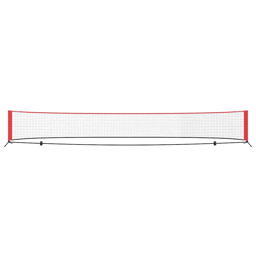 Teniska mreža Crna i crvena 595 x 90,5 x 87 cm Poliester