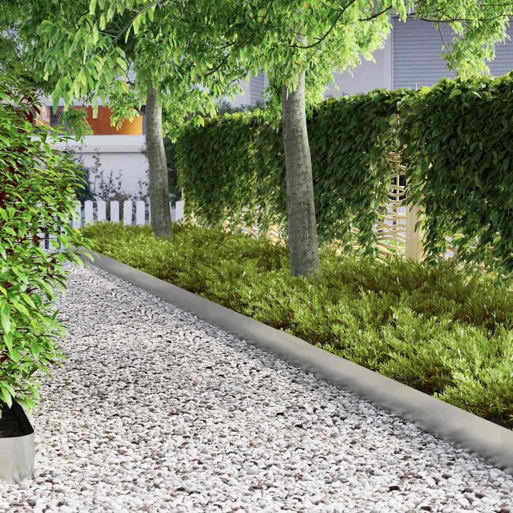 Ograda oko Travnjaka Srebrno 450 x 0.05 x 15 cm Cinkani čelik