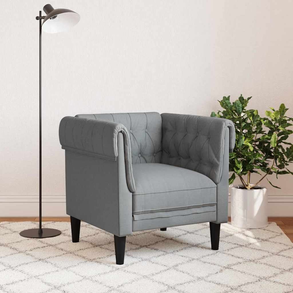 Sofa Svijetlo siva 78,5 x 74,5 x 74,5 cm Poliester