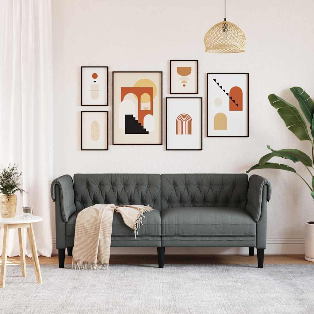 Sofa Tamno siva 182,5 x 74,5 x 74,5 cm Poliester