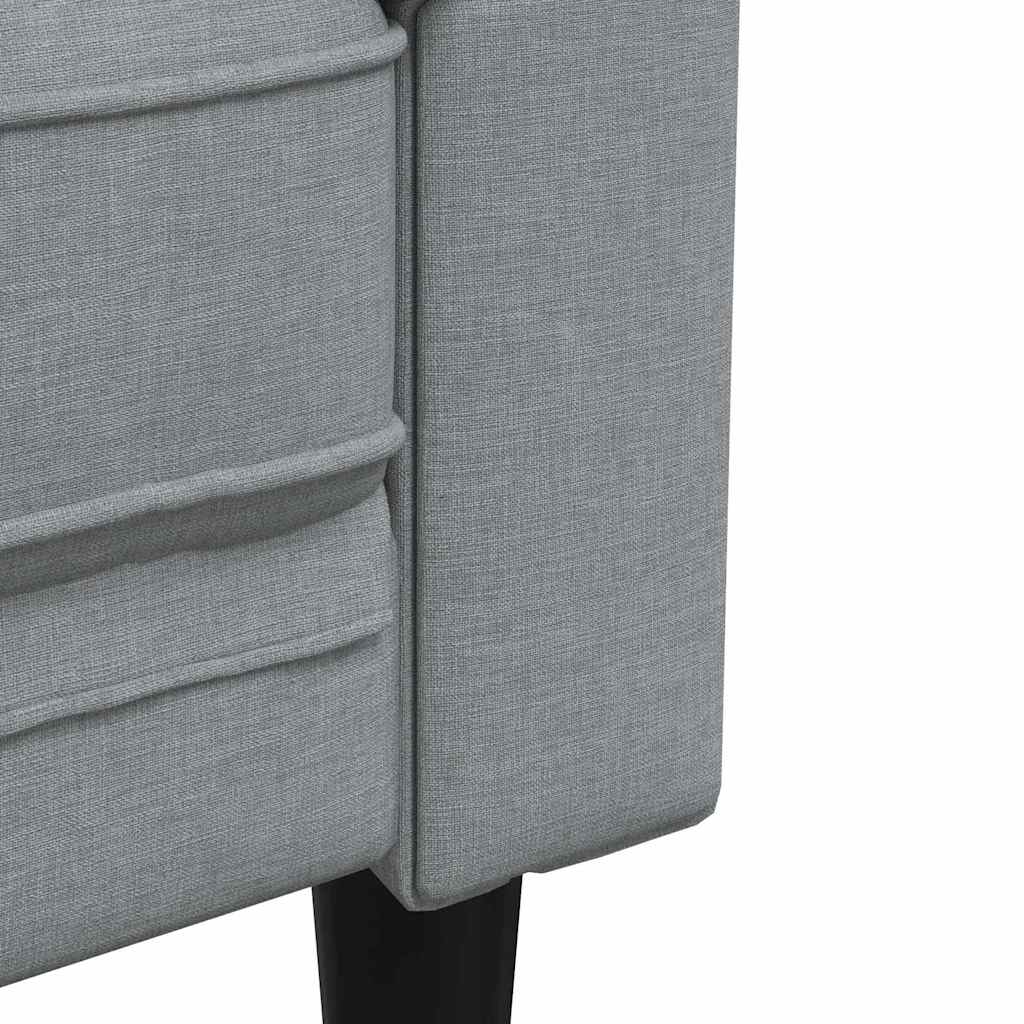 Sofa Svijetlo siva 201,5 x 74,5 x 74,5 cm Poliester
