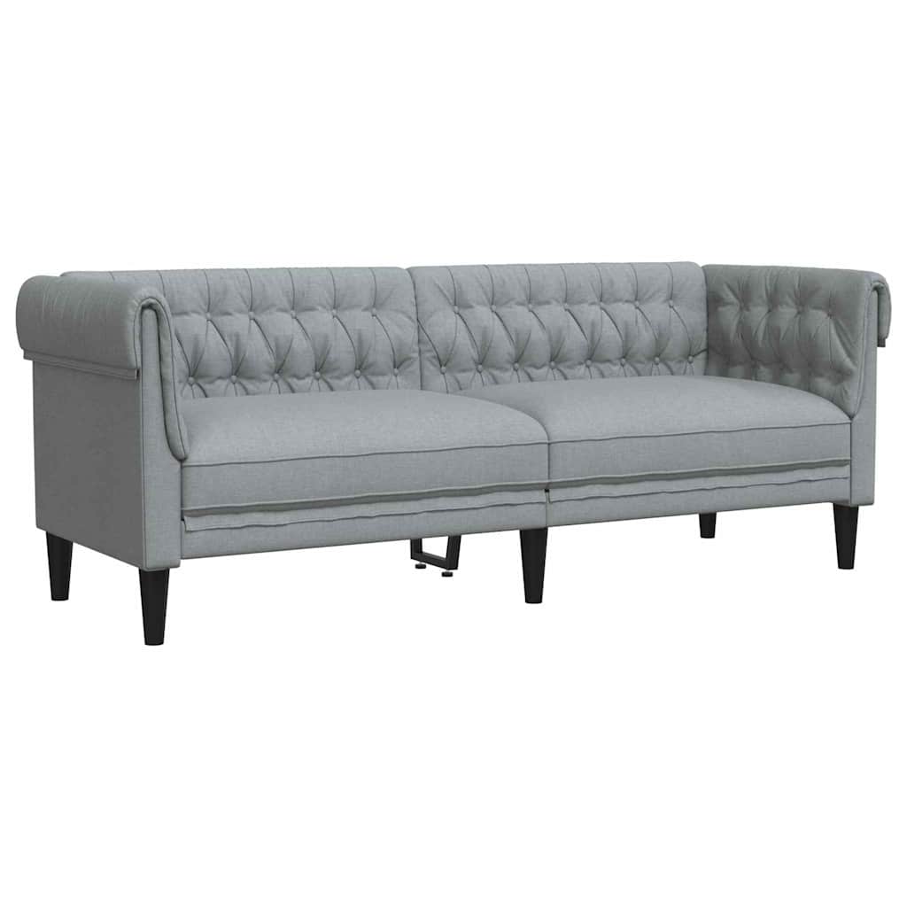 Sofa Svijetlo siva 201,5 x 74,5 x 74,5 cm Poliester