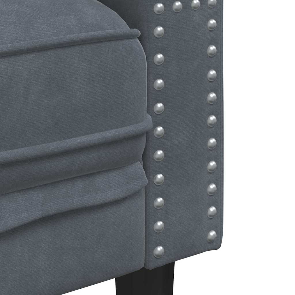Sofa Tamno siva 74,5 x 71 x 70,5 cm Baršun