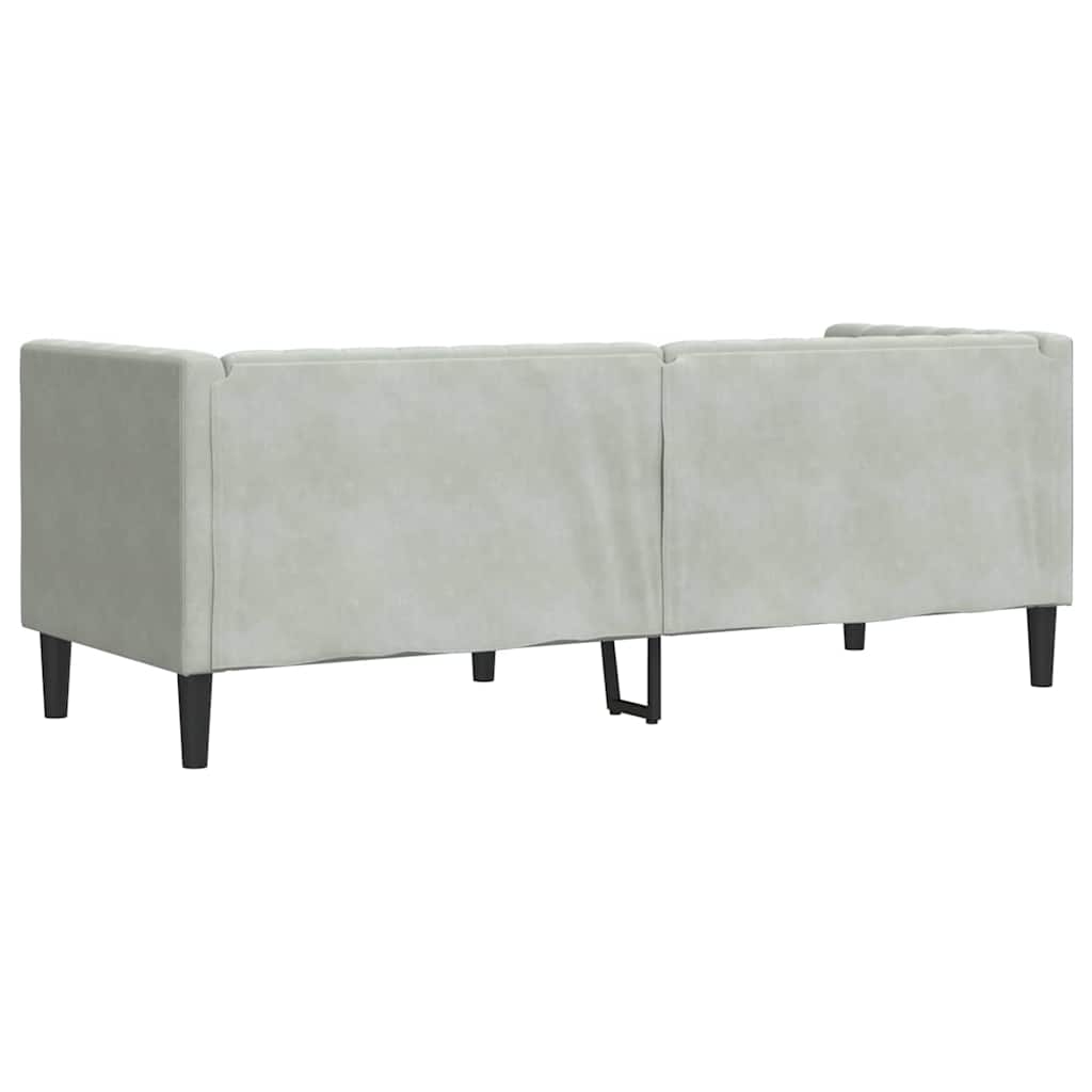 Sofa Svijetlo siva 194 x 74,5 x 70,5 cm Baršun