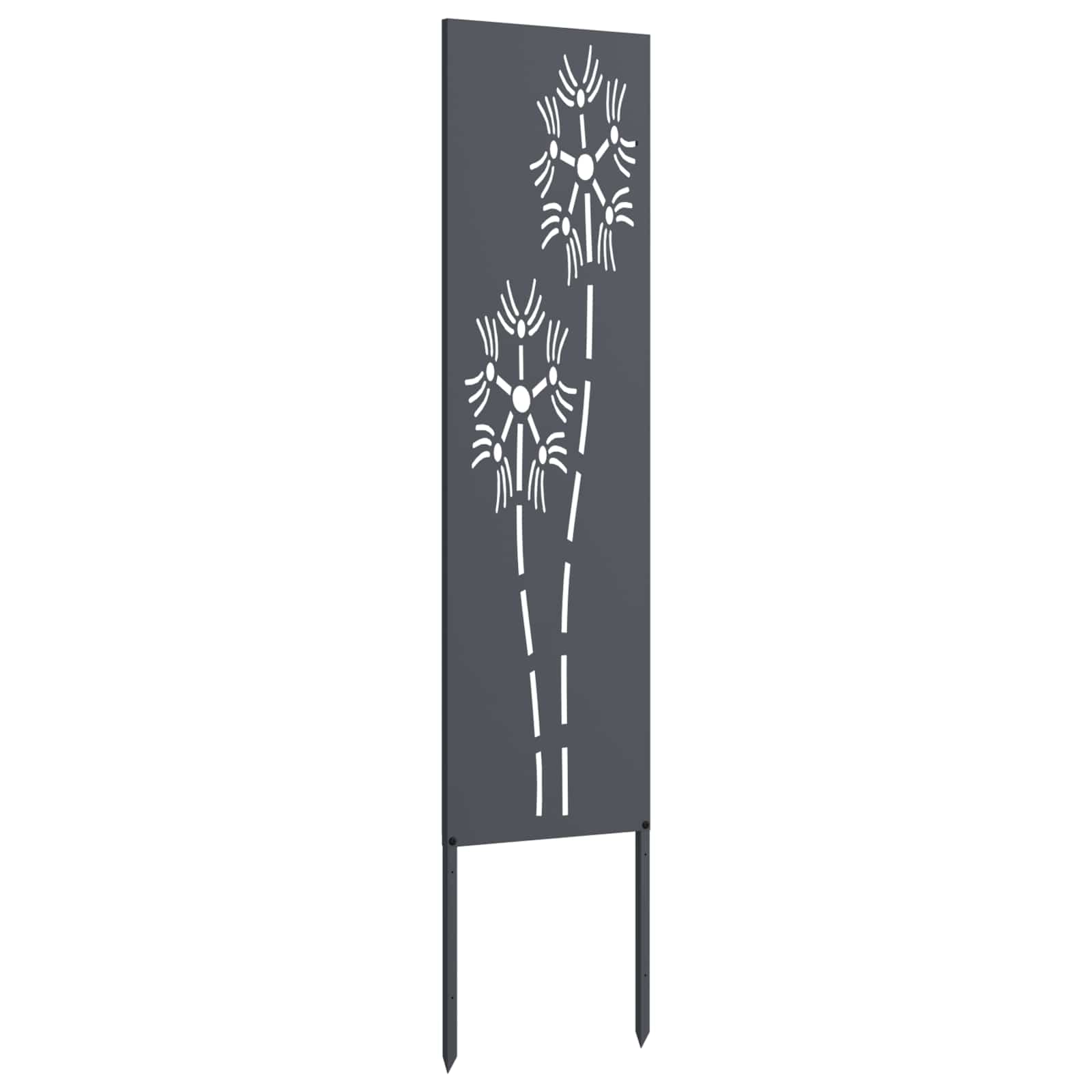 Privatnost u vrtu Antracit 32 x 140 cm Hladno valjana čelična