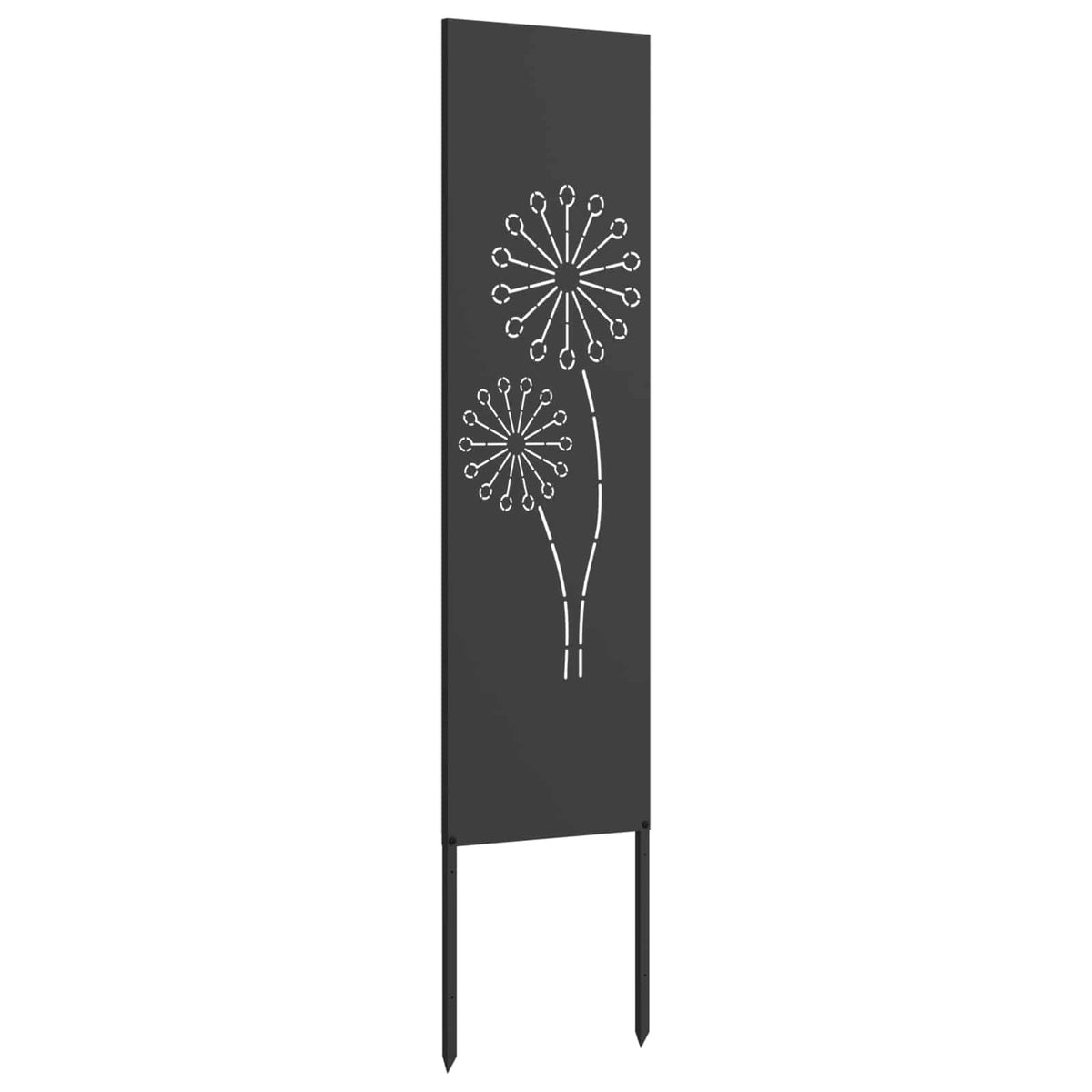 Privatnost u vrtu Crna 32 x 140 cm Hladno valjana čelična