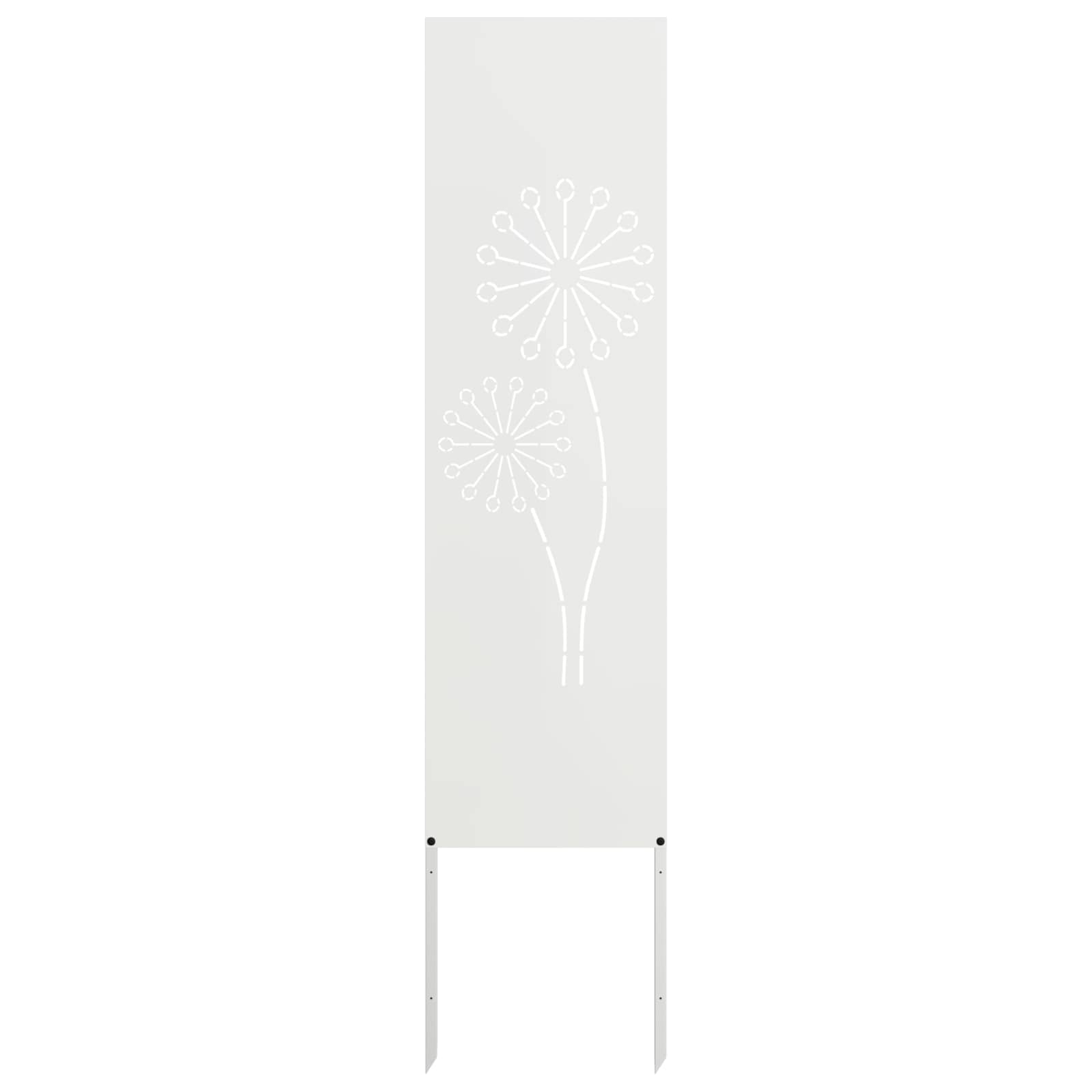 Privatnost u vrtu Bijelo 32 x 140 cm Hladno valjana čelična