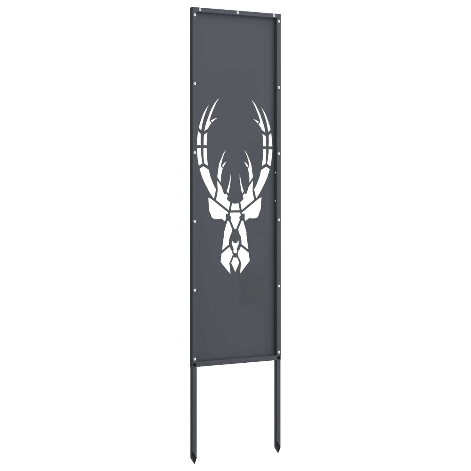 Privatnost u vrtu Antracit 32 x 140 cm Hladno valjana čelična